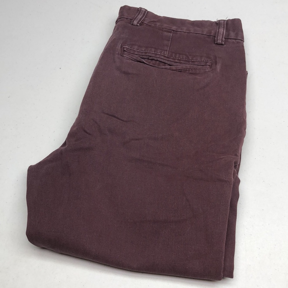 MENS OLD NAVY BURGUNDY ULTIMATE SLIM CHINOS 31x30⭐️